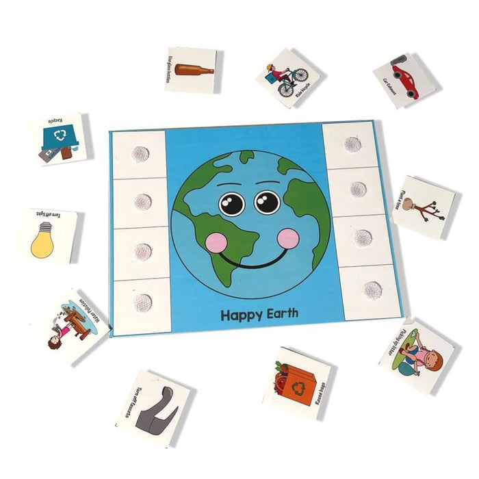 ZOOPLAY Happy Earth Sad Earth Sorting Activity