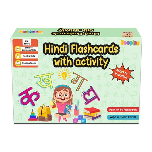 ZOOPLAY Hindi Flashcards with Activity