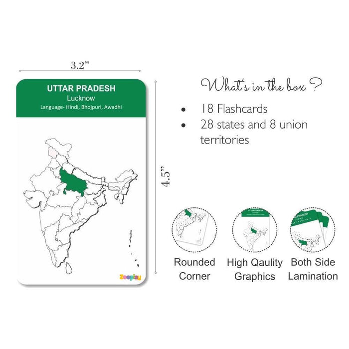 ZOOPLAY India States and Union Territories Flashcards