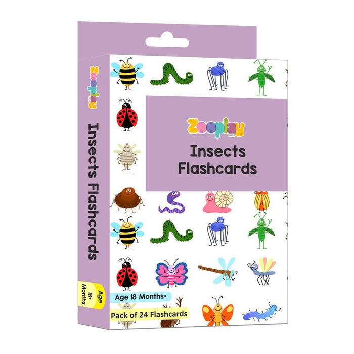 ZOOPLAY Insect Flash Cards- Pack of 24