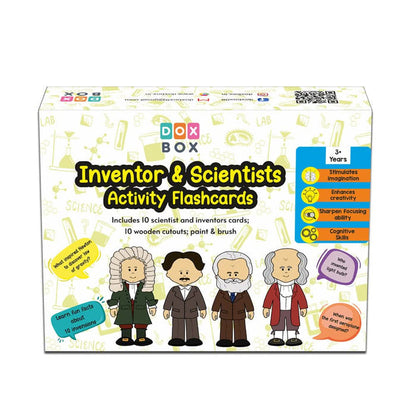 ZOOPLAY Inventions and Scientists Flashcards with Activity