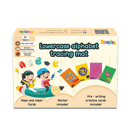 ZOOPLAY Lowercase ABC Rewritable Flashcards / Tracing Mats