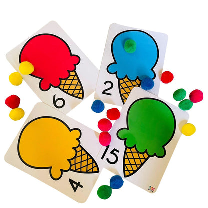 ZOOPLAY Number Flashcards and Counting Activity
