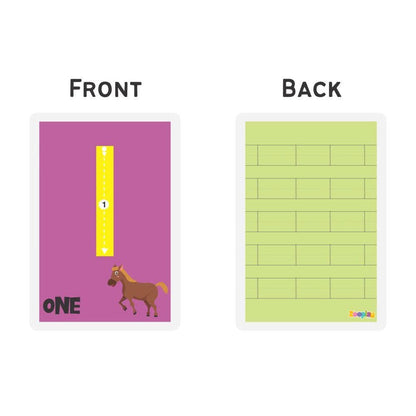 ZOOPLAY Numbers Rewritable Flashcards / Tracing Mats