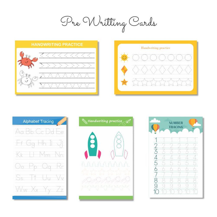 ZOOPLAY Numbers Rewritable Flashcards / Tracing Mats