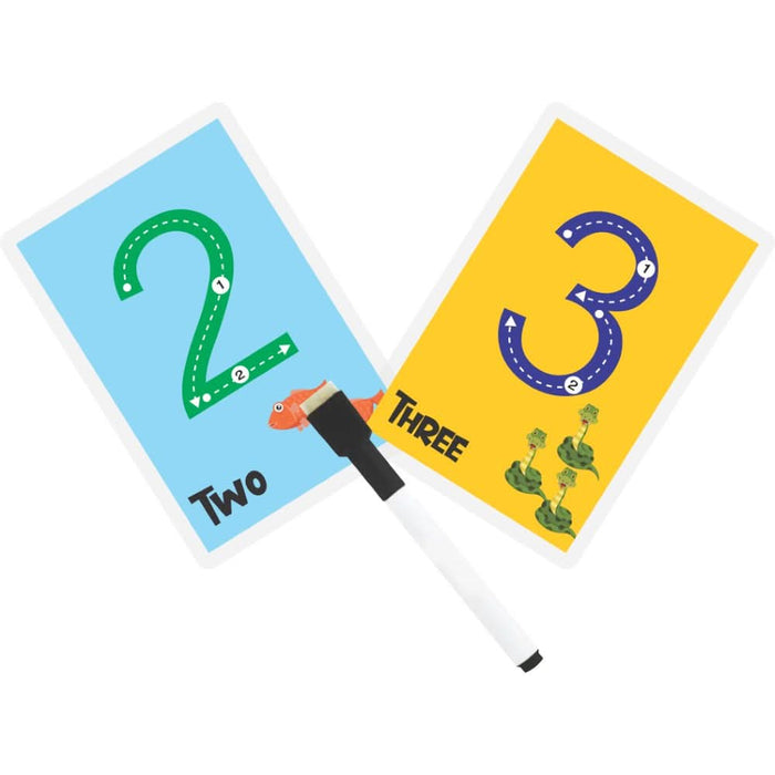 ZOOPLAY Numbers Rewritable Flashcards / Tracing Mats