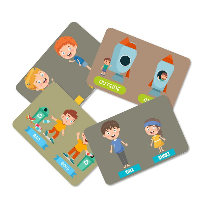 ZOOPLAY Opposites Flash Cards- Pack of 32