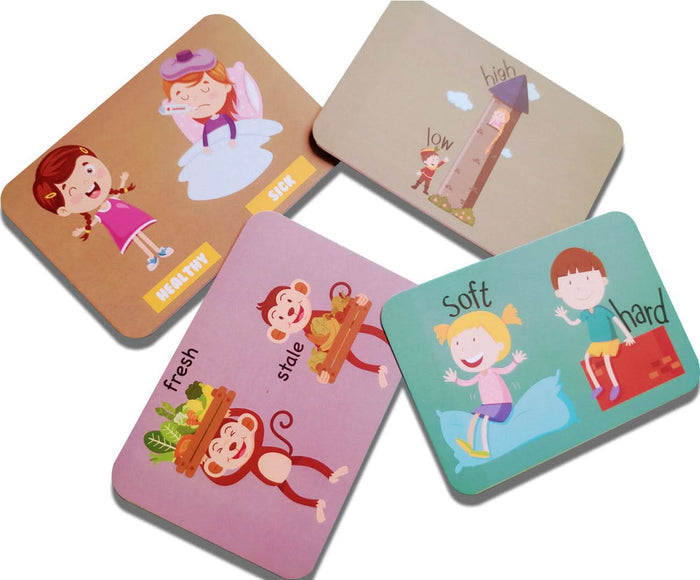ZOOPLAY Opposites Flash Cards- Pack of 32