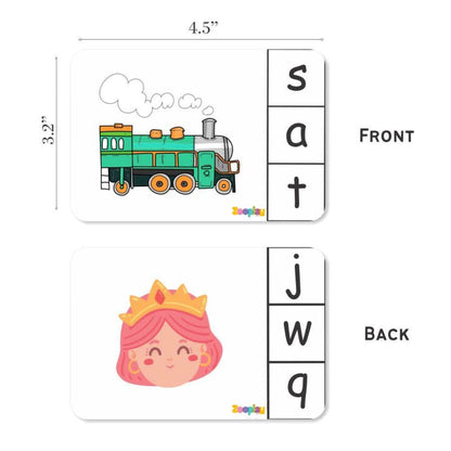 ZOOPLAY Phonics Beginning Sound Activity Flashcards- Pack of 24