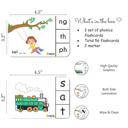 ZOOPLAY Phonics Combo Flashcards