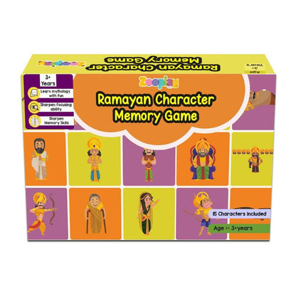 ZOOPLAY Ramayan Character Memory Card Game Flashcards -Pack of 30( Includes 15 Character)