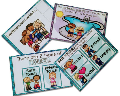 ZOOPLAY Safe and Unsafe Touch Flashcards