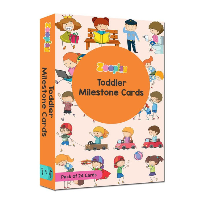 ZOOPLAY Toddler Milestone Cards - Pack of 24